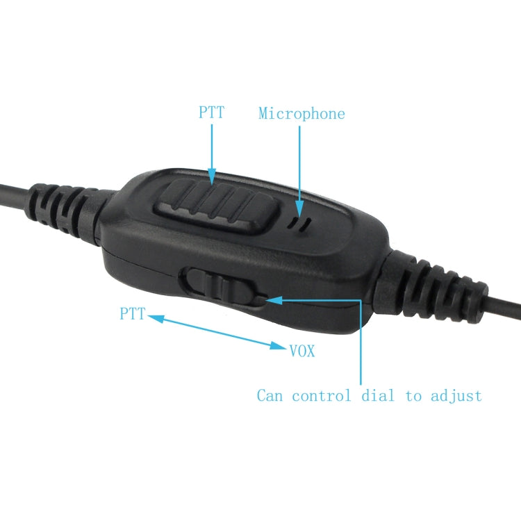 RETEVIS R-112 PTT / VOX Covert Acoustic Tube Earphone Microphone for H-777/RT-5R/RT1/RT2/RT5 - Microphones & Headsets by RETEVIS | Online Shopping UK | buy2fix