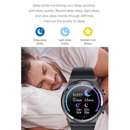 GT69 1.3 inch IPS Touch Screen IP67 Waterproof Bluetooth Earphone Smart Watch, Support Sleep Monitoring / Heart Rate Monitoring / Bluetooth Call(Silver) - Smart Watches by buy2fix | Online Shopping UK | buy2fix