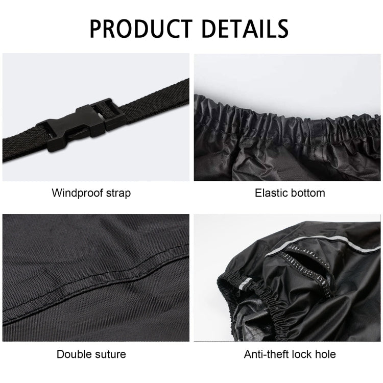 WUPP CS-1410A1 Motorcycle Thickened Oxford Cloth All-inclusive Waterproof Sun-proof Protective Cover, Size:S(Black) - In Car by WUPP | Online Shopping UK | buy2fix