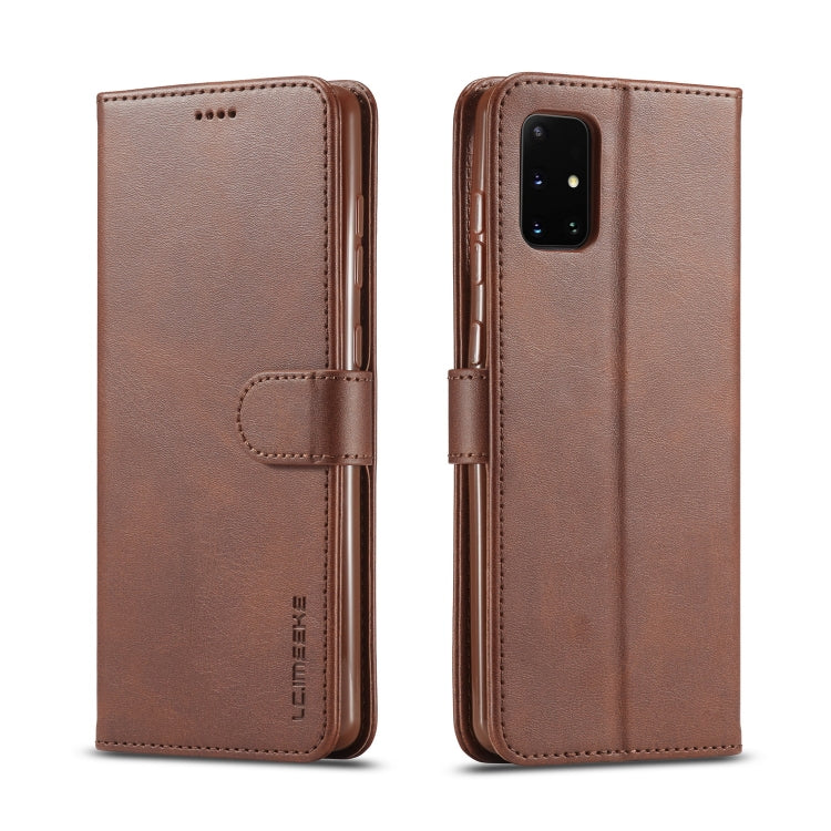 For Samsung Galaxy A03s 164mm LC.IMEEKE Calf Texture Horizontal Flip Leather Case with Holder & Card Slots & Wallet(Brown) - Galaxy Phone Cases by LC.IMEEKE | Online Shopping UK | buy2fix