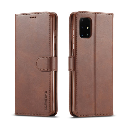 For Samsung Galaxy A03s 164mm LC.IMEEKE Calf Texture Horizontal Flip Leather Case with Holder & Card Slots & Wallet(Brown) - Galaxy Phone Cases by LC.IMEEKE | Online Shopping UK | buy2fix