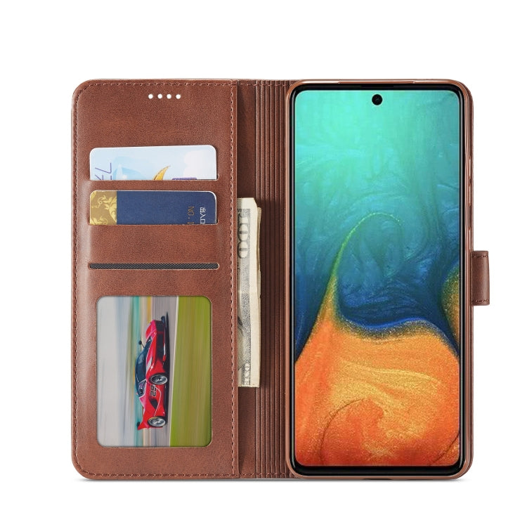 For Samsung Galaxy A03s 164mm LC.IMEEKE Calf Texture Horizontal Flip Leather Case with Holder & Card Slots & Wallet(Brown) - Galaxy Phone Cases by LC.IMEEKE | Online Shopping UK | buy2fix