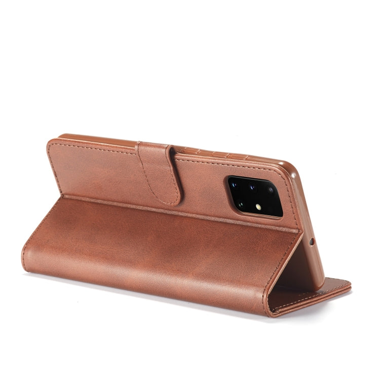 For Samsung Galaxy A03s 164mm LC.IMEEKE Calf Texture Horizontal Flip Leather Case with Holder & Card Slots & Wallet(Brown) - Galaxy Phone Cases by LC.IMEEKE | Online Shopping UK | buy2fix