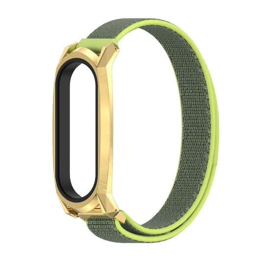 For Xiaomi Mi Band 6 / 5 / 4 / 3 Mijobs GT Nylon Loop Watch Band(Yellow Gold) - Watch Bands by MIJOBS | Online Shopping UK | buy2fix