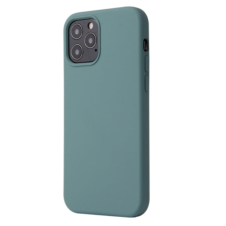 For iPhone 13 Pro Solid Color Liquid Silicone Shockproof Protective Case (Pine Green) - iPhone 13 Pro Cases by buy2fix | Online Shopping UK | buy2fix