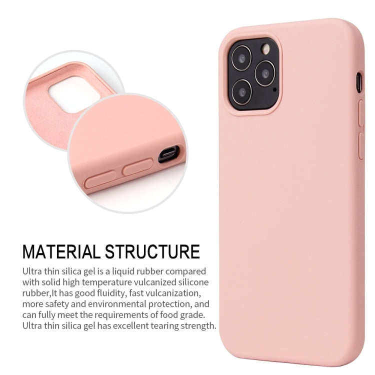 For iPhone 13 Pro Solid Color Liquid Silicone Shockproof Protective Case (Sand Pink) - iPhone 13 Pro Cases by buy2fix | Online Shopping UK | buy2fix