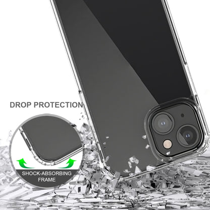 For iPhone 13 mini Shockproof Scratchproof TPU + Acrylic Protective Case (Transparent) - iPhone 13 mini Cases by buy2fix | Online Shopping UK | buy2fix