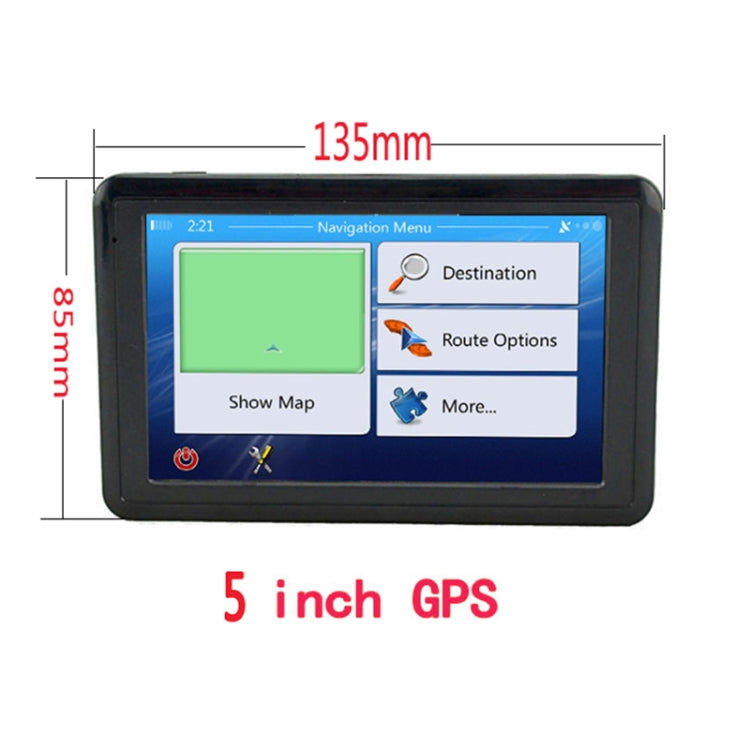 Q5 Car 5 inch HD TFT Touch Screen GPS Navigator Support TF Card / MP3 / FM Transmitter, Specification:Europe Map - In Car by buy2fix | Online Shopping UK | buy2fix