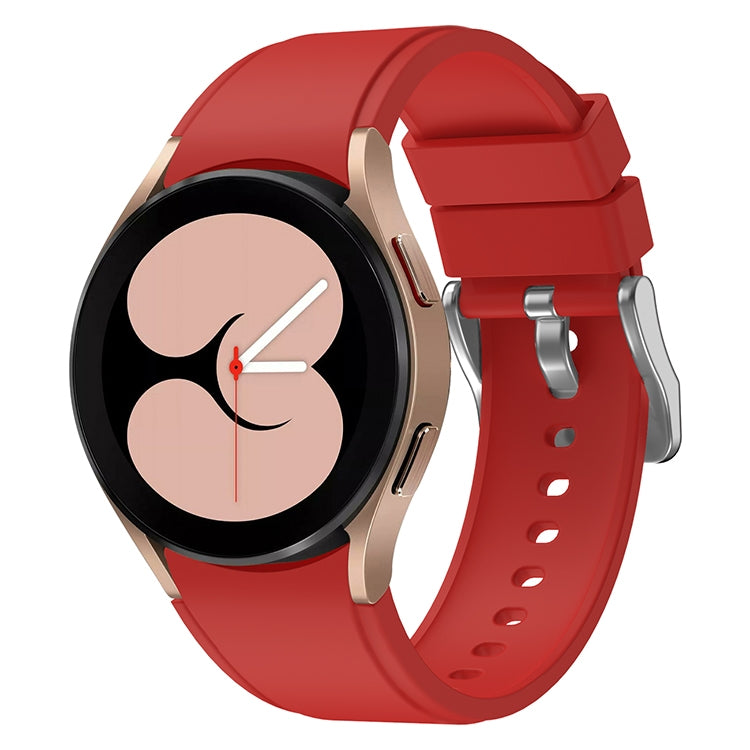 For Samsung Galaxy Watch4 Classic 42mm Silicone Watch Band(Red) - Smart Wear by buy2fix | Online Shopping UK | buy2fix