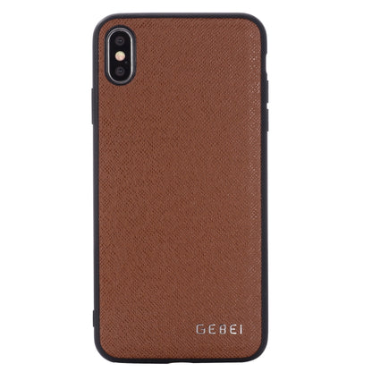 For iPhone 11 GEBEI Full-coverage Shockproof Leather Protective Case(Brown) - iPhone 11 Cases by GEBEI | Online Shopping UK | buy2fix