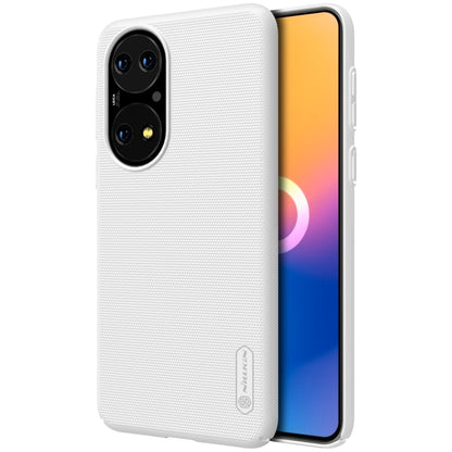 For Huawei P50 NILLKIN Frosted Concave-convex Texture PC Protective Case(White) - Huawei Cases by NILLKIN | Online Shopping UK | buy2fix