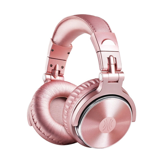 OneOdio Pro-10 Head-mounted Noise Reduction Wired Headphone with Microphone, Color:Rose Gold - Multimedia Headset by OneOdio | Online Shopping UK | buy2fix