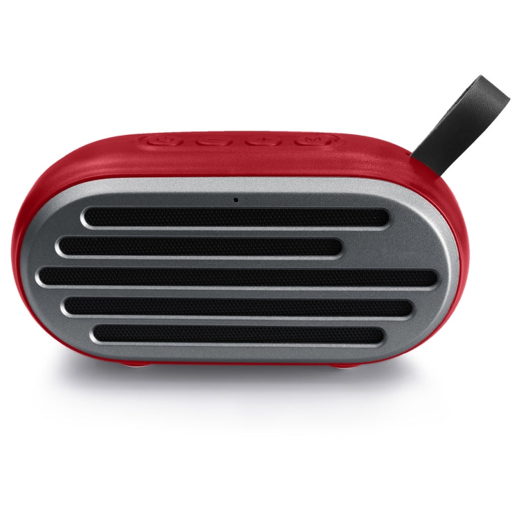 New Rixing NR-105 Mini TWS Metal Bluetooth Speaker Support Hands-free Call / FM(Red) - Mini Speaker by New Rixing | Online Shopping UK | buy2fix