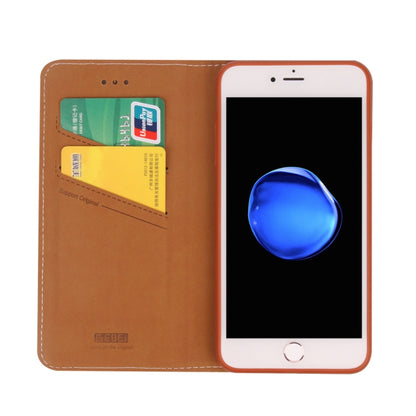 For iPhone 8 Plus & 7 Plus GEBEI PU+TPU Horizontal Flip Protective Case with Holder & Card Slots(Gold) - More iPhone Cases by GEBEI | Online Shopping UK | buy2fix