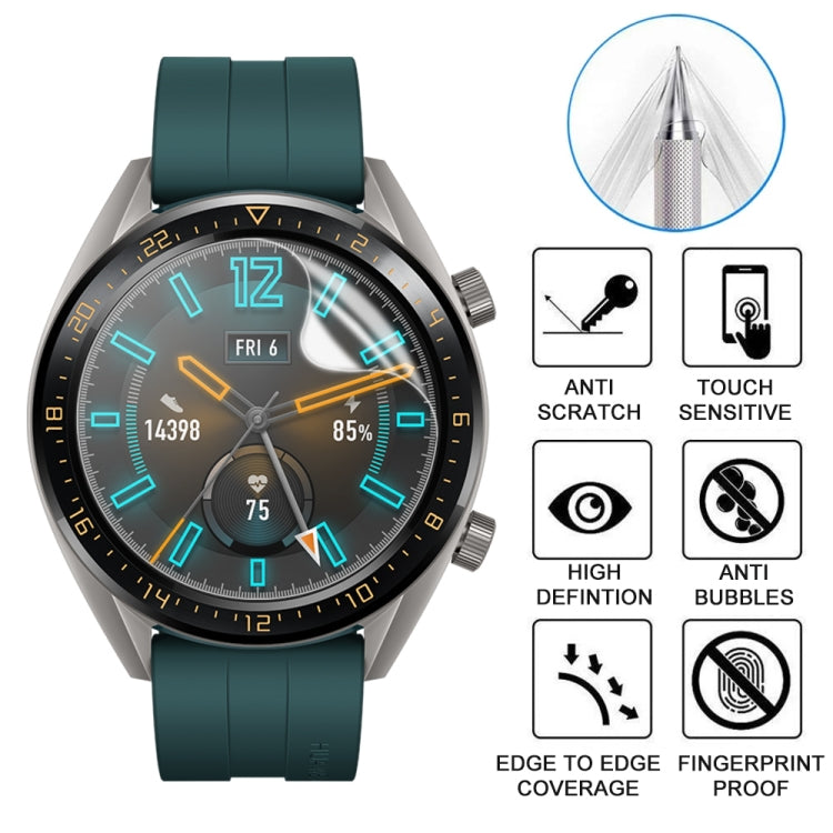 For Huawei Watch GT Active Soft Hydrogel Film Watch Screen Protector - Smart Wear by buy2fix | Online Shopping UK | buy2fix