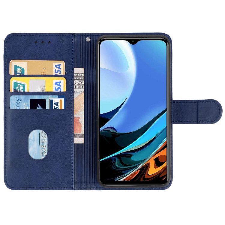 Leather Phone Case For Xiaomi Redmi 9C NFC(Blue) - Xiaomi Accessories by buy2fix | Online Shopping UK | buy2fix