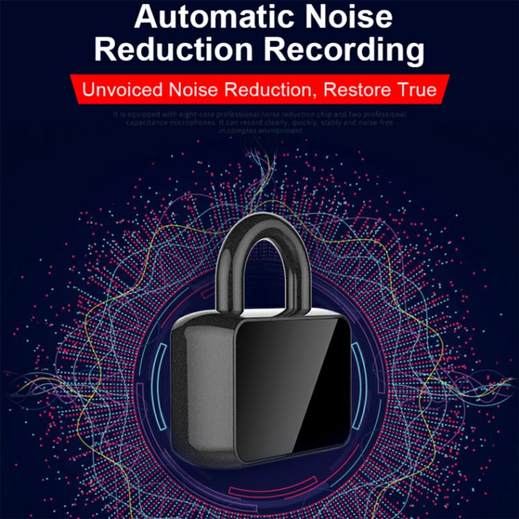 Q11 Intelligent HD Noise Reduction Lock Voice Recorder, Capacity:4GB(Black) - Security by buy2fix | Online Shopping UK | buy2fix