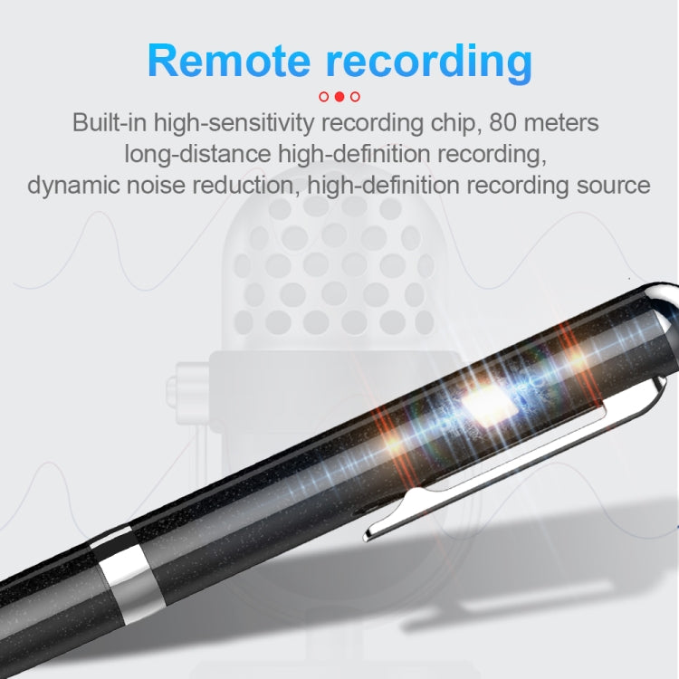 Q96 Intelligent HD Digital Noise Reduction Recording Pen, Capacity:8GB(Black) - Security by buy2fix | Online Shopping UK | buy2fix