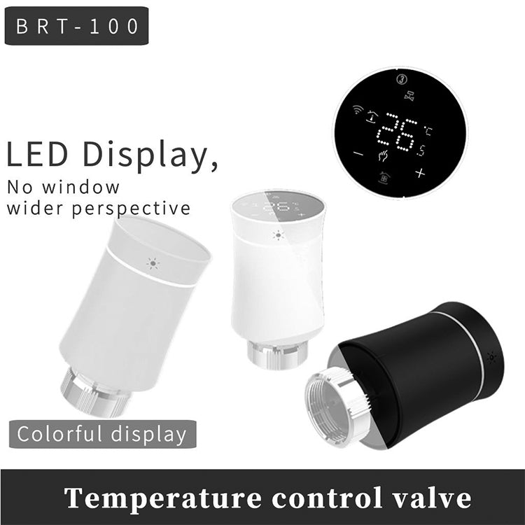 BRT-100 LED Display Temperature Control Valve(White) - Consumer Electronics by buy2fix | Online Shopping UK | buy2fix