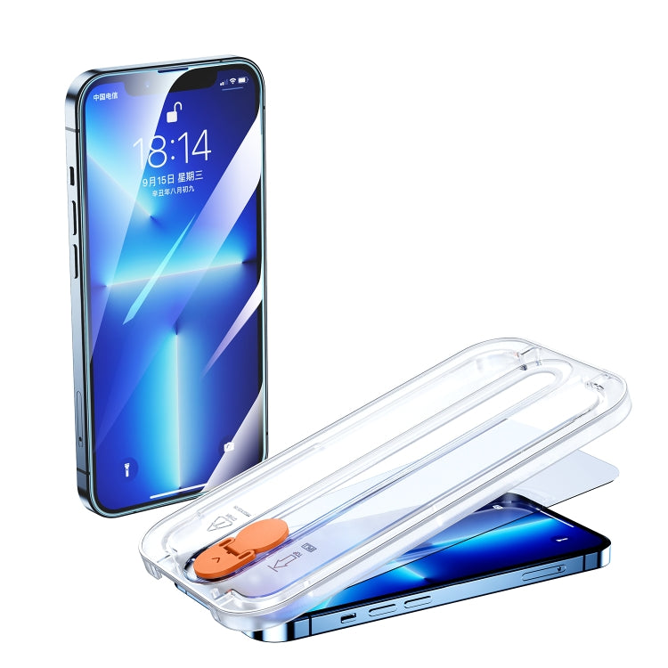 For iPhone 12 Pro Max 2pcs JOYROOM JR-PF935 Tempered Glass Film + Sticking Tool Set(Transparent) - iPhone 12 Pro Max Tempered Glass by JOYROOM | Online Shopping UK | buy2fix