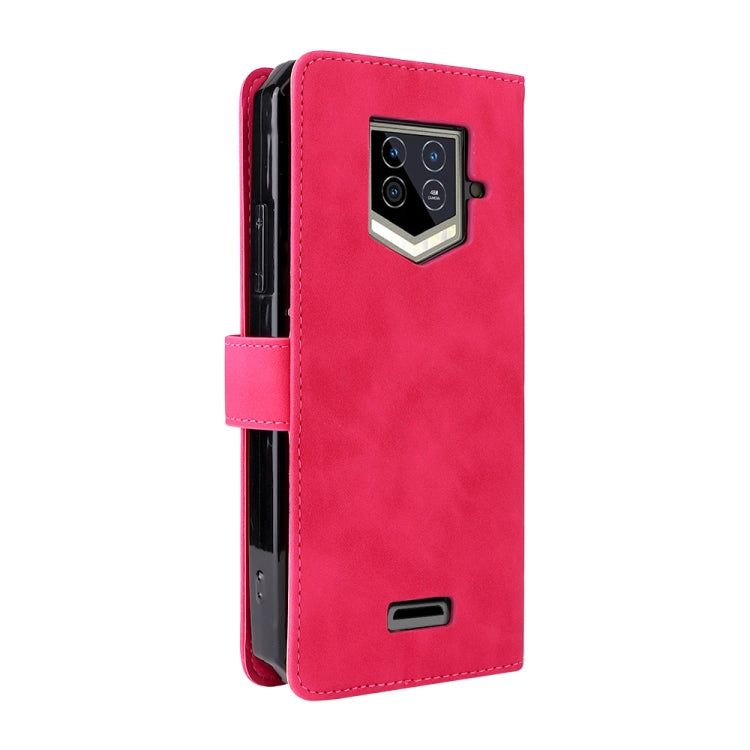 For Oukitel WP15 5G Solid Color Skin Feel Magnetic Buckle Leather Phone Case(Rose Red) - More Brand by buy2fix | Online Shopping UK | buy2fix