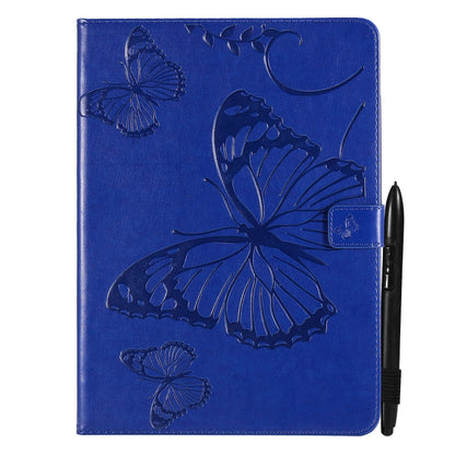 Pressed Printing Butterfly Pattern Horizontal Flip Leather Tablet Case For iPad mini 6(Blue) - More iPad Cases by buy2fix | Online Shopping UK | buy2fix