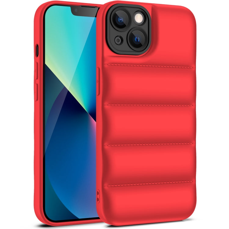 For iPhone 13 Eiderdown Airbag Shockproof Phone Case(Red) - iPhone 13 Cases by buy2fix | Online Shopping UK | buy2fix