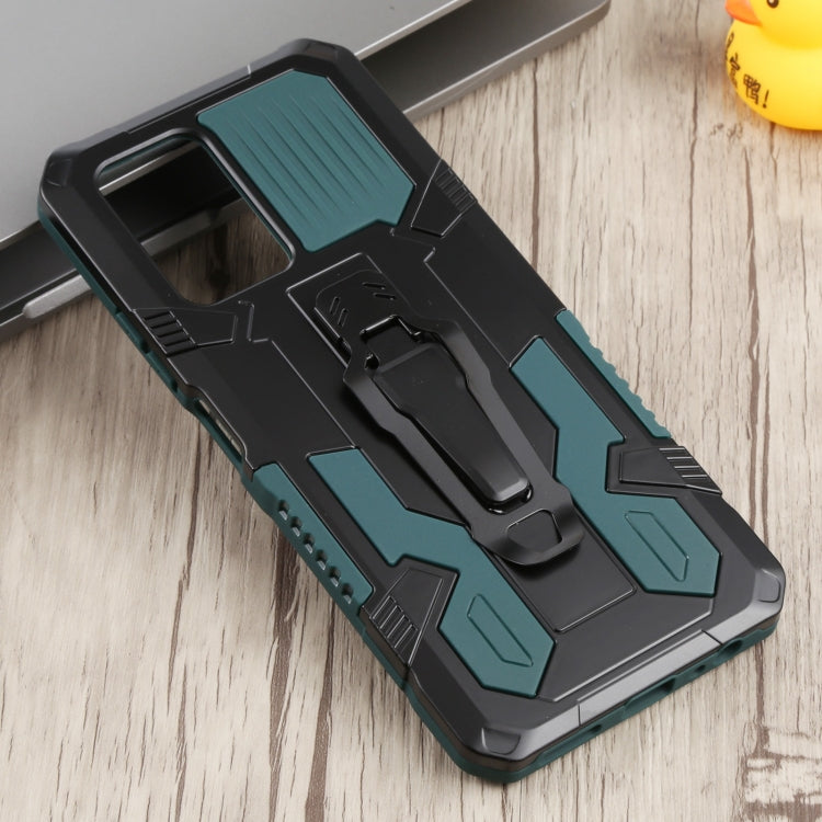 For Infinix Note 10 Pro Armor Warrior Shockproof PC + TPU Phone Case(Green) - Infinix Cases by buy2fix | Online Shopping UK | buy2fix