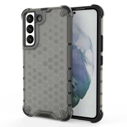 For Samsung Galaxy S22 5G Honeycomb PC + TPU Phone Case(Black) - Galaxy S22 5G Cases by buy2fix | Online Shopping UK | buy2fix