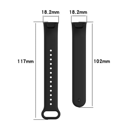 For Xiaomi Redmi Band Pro Solid Color Silicone Watch Band(Black) - Smart Wear by buy2fix | Online Shopping UK | buy2fix