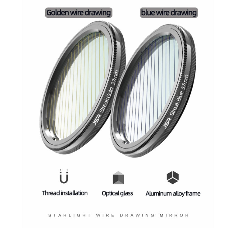 JSR Starlight Drawing Camera Lens Filter, Size:46mm(Streak Blue) - Other Filter by JSR | Online Shopping UK | buy2fix