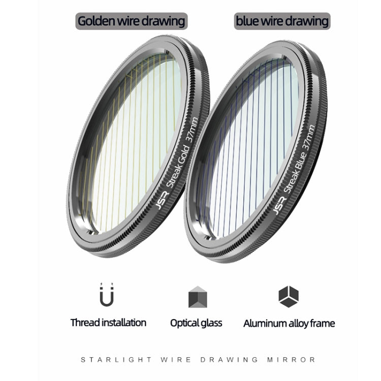 JSR Starlight Drawing Camera Lens Filter, Size:52mm(Streak Gold) - Camera Accessories by JSR | Online Shopping UK | buy2fix