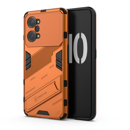 For OPPO K10 Pro 5G China Punk Armor 2 in 1 PC + TPU Shockproof Phone Case with Invisible Holder(Orange) - OPPO Cases by buy2fix | Online Shopping UK | buy2fix