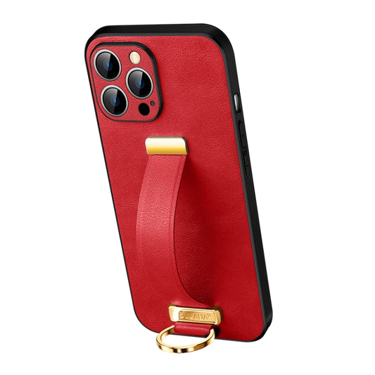 For iPhone 12 Pro Max SULADA Cool Series PC + Leather Texture Skin Feel Shockproof Phone Case (Red) - iPhone 12 Pro Max Cases by SULADA | Online Shopping UK | buy2fix