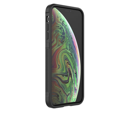 For iPhone X / XS Magic Shield TPU + Flannel Phone Case(Dark Blue) - Apple Accessories by buy2fix | Online Shopping UK | buy2fix