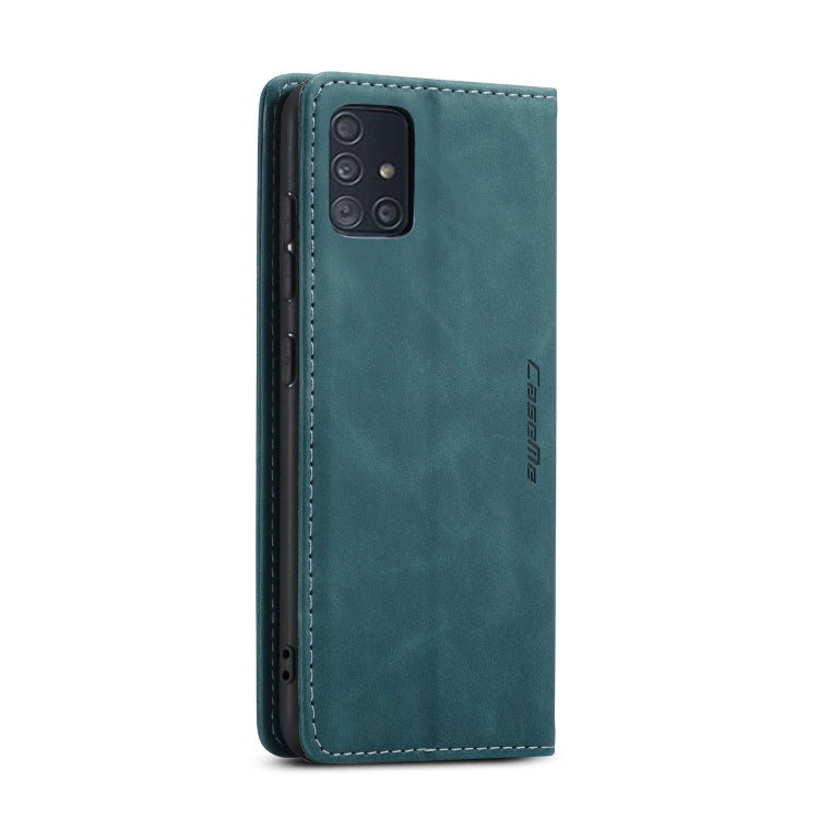 For Galaxy A51 CaseMe Multifunctional Horizontal Flip Leather Case, with Card Slot & Holder & Wallet(Blue) - Galaxy Phone Cases by CaseMe | Online Shopping UK | buy2fix