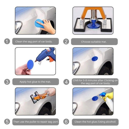 D2 1 Set Car Paintless Dent Dings Repair Lifter Tools Kit - In Car by buy2fix | Online Shopping UK | buy2fix