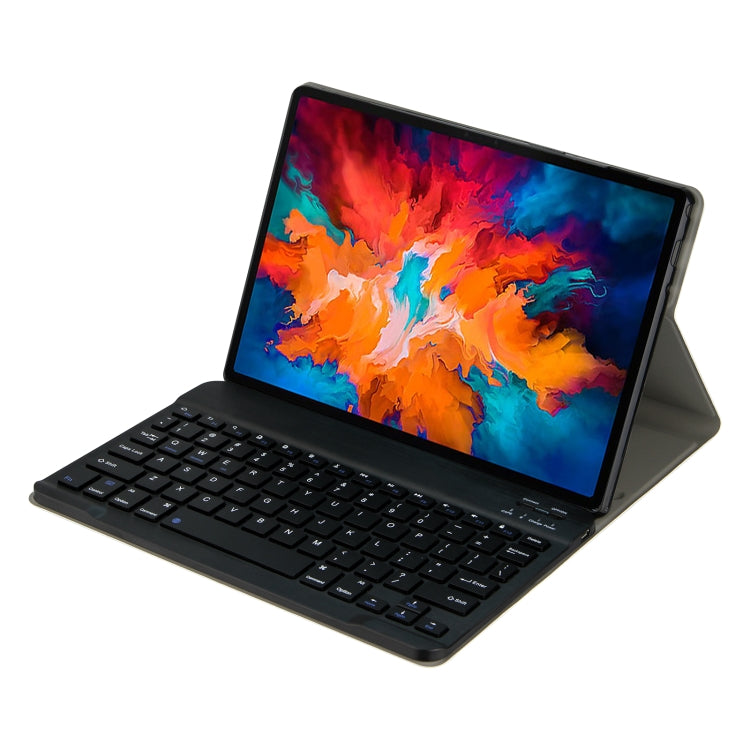 For Lenovo Tab M10 HD Gen 2 Bluetooth Keyboard Leather Tablet Case(Black) - Lenovo Keyboard by buy2fix | Online Shopping UK | buy2fix