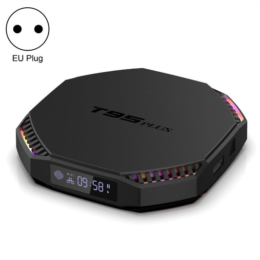 T95 Plus RK3566 Dual Wifi Bluetooth Smart TV Set Top Box, 8GB+64GB(EU Plug) - Consumer Electronics by buy2fix | Online Shopping UK | buy2fix