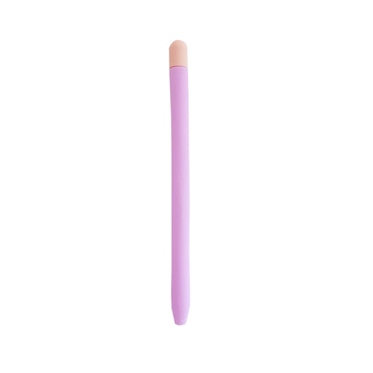 Contrasting Color Silicone Protective Case For Apple Pencil 2(Light Purple) - Pencil Accessories by buy2fix | Online Shopping UK | buy2fix