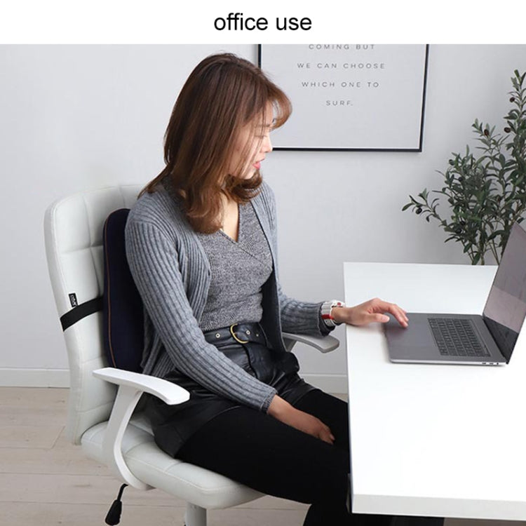Office Memory Foam Cushion Lumbar Support Cushion(Rose Red) - Home & Garden by buy2fix | Online Shopping UK | buy2fix