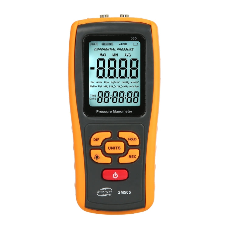 BENETECH GM505 Portable Pressure Gauge, Battery Not Included - Consumer Electronics by BENETECH | Online Shopping UK | buy2fix