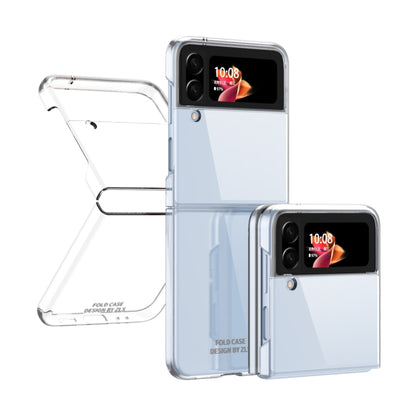 For Samsung Galaxy Z Flip4 Electroplating Transparent Phone Case(Transparent) - Samsung Accessories by buy2fix | Online Shopping UK | buy2fix