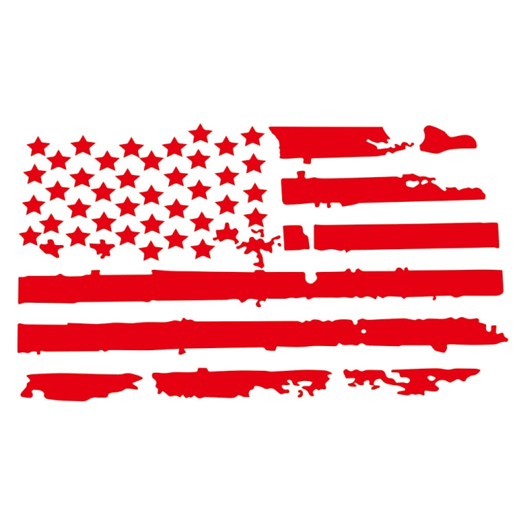 D-778 American Flag Pattern Car Modified Decorative Sticker(Red) - In Car by buy2fix | Online Shopping UK | buy2fix