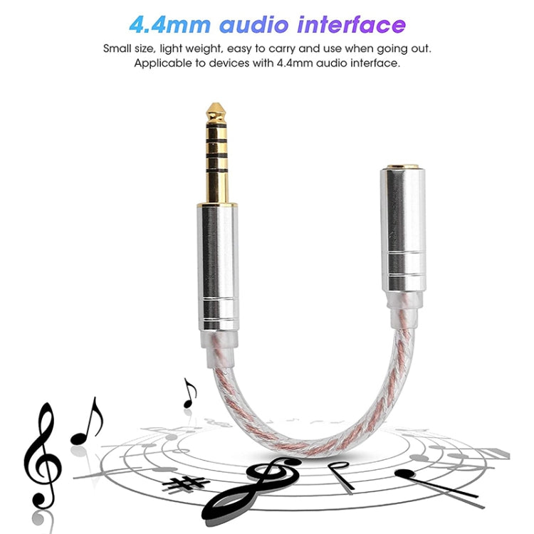 ZS0156 Balanced Inter-conversion Audio Cable(4.4 Balance Male to 3.5 Stereo Female) - Headset Accessories by buy2fix | Online Shopping UK | buy2fix