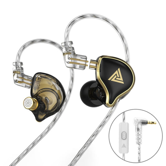 QKZ ZXD Sports In-ear Dynamic Wired HIFI Bass Stereo Sound Earphone, Style:with Mic(Black) - In Ear Wired Earphone by QKZ | Online Shopping UK | buy2fix