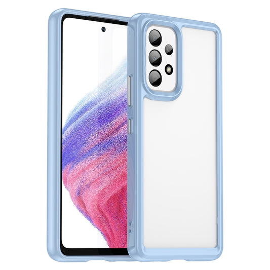 For Samsung Galaxy A53 Colorful Series Acrylic + TPU Phone Case(Blue) - Samsung Accessories by buy2fix | Online Shopping UK | buy2fix