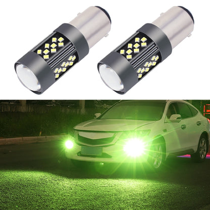 1 Pair 1157 12V 7W Continuous Car LED Fog Light(Lime Light) - In Car by buy2fix | Online Shopping UK | buy2fix