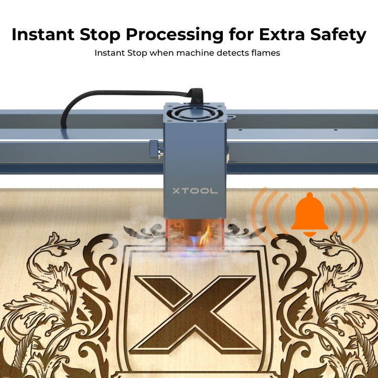 XTOOL D1 Pro-10W High Accuracy DIY Laser Engraving & Cutting Machine, Plug Type:EU Plug(Metal Gray) - DIY Engraving Machines by XTOOL | Online Shopping UK | buy2fix