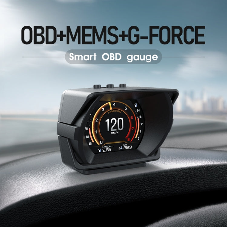 A450 OM Car 2.8 inch OBDII + MEMS Head-Up Display System - In Car by buy2fix | Online Shopping UK | buy2fix